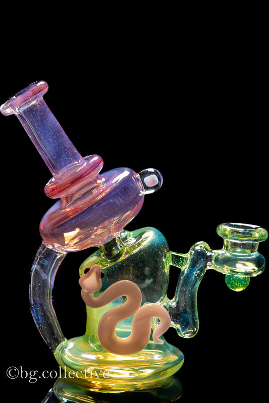 Gilyum Glass | Pink and Citrine Recycler